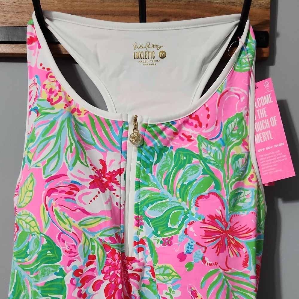 NWT Luxletic Floral Tank Top Lilly Pulitzer Medium